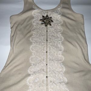 Karen Kane Jeweled Tank Size L
